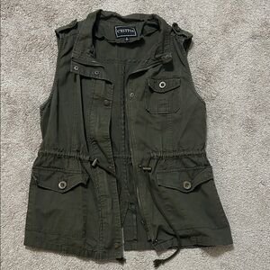 Olive Green Utility Vest